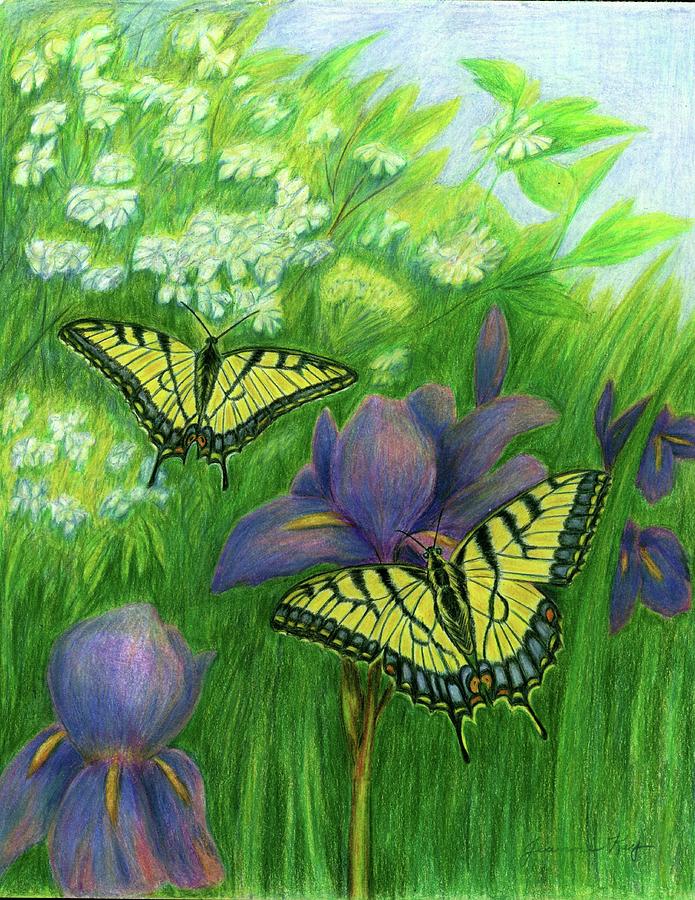 Swallowtail Butterflies  Painting by Jeanne Juhos