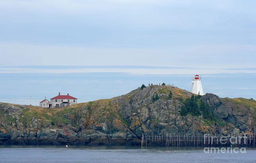 Swallowtail Lighthouse and Keeper Photograph by Thomas Marchessault