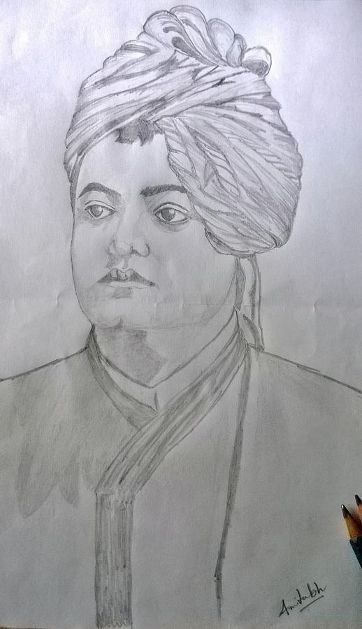 Art Swami Vivekananda Created by Abhijeet Raj: Cool Art India