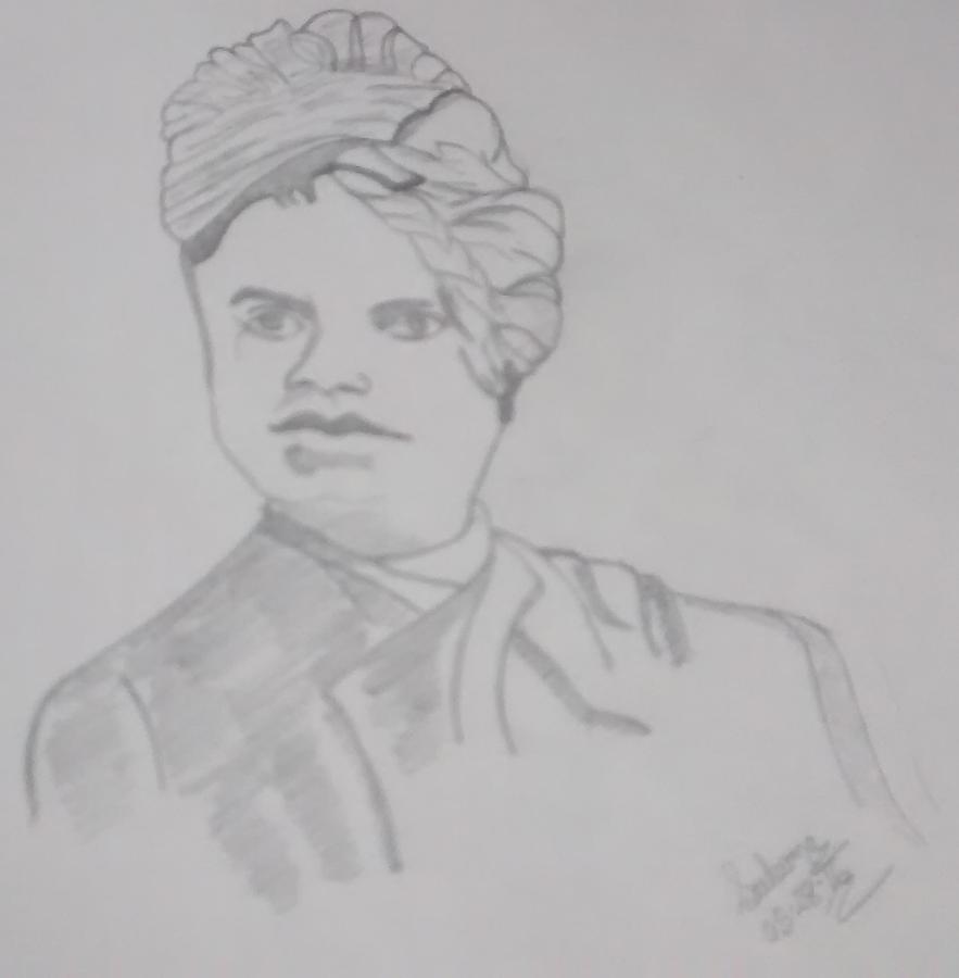 How to draw Swami Vivekananda step by step / Vivekananda Drawing / Easy  Drawing / Youth day drawing - YouTube