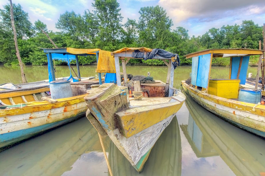 Swamp Boats Photograph by Nadia Sanowar