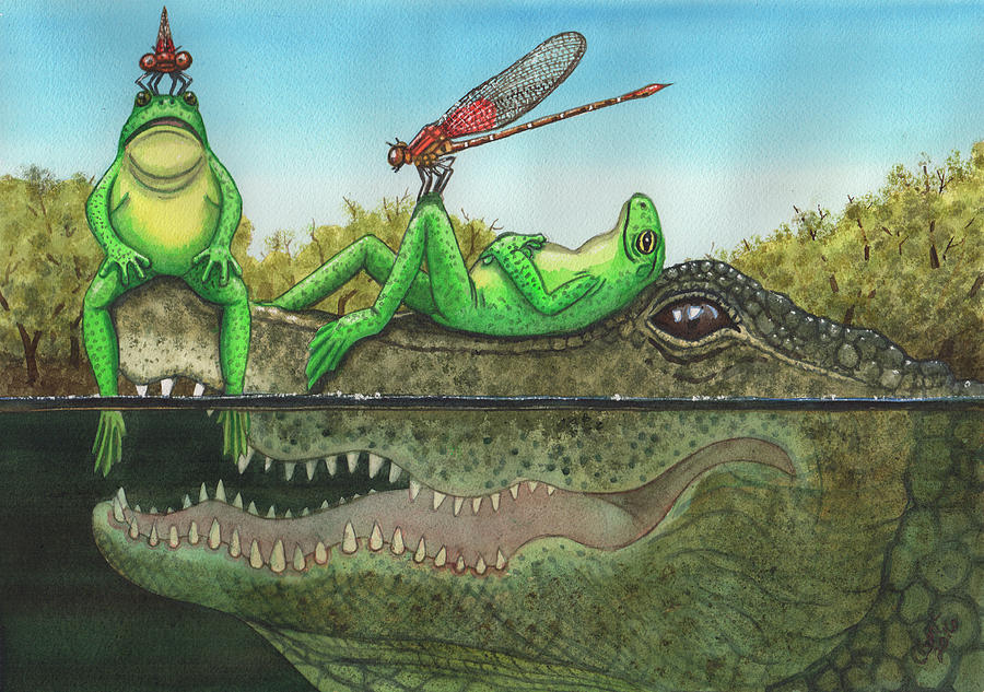 Swamp Painting by Catherine G McElroy
