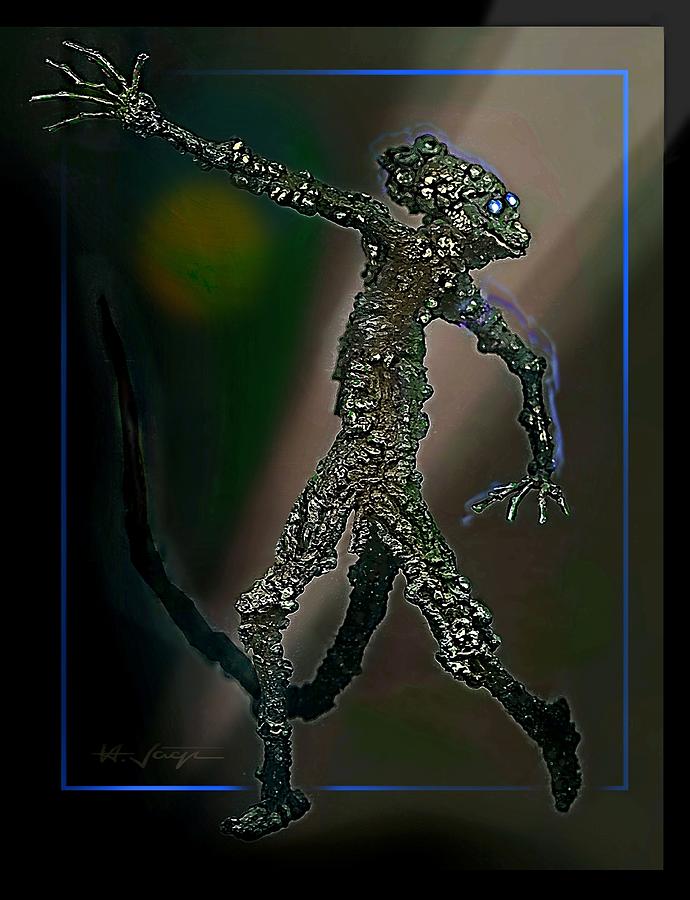 Swamp Creature Sculpture by Hartmut Jager