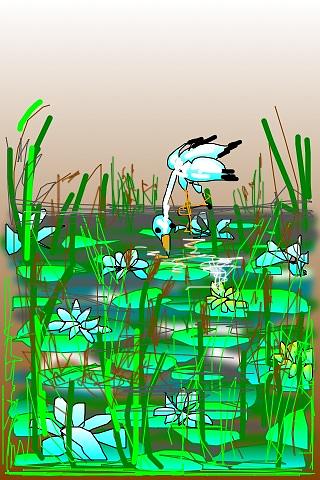 Swamp Digital Art by Rae Chichilnitsky
