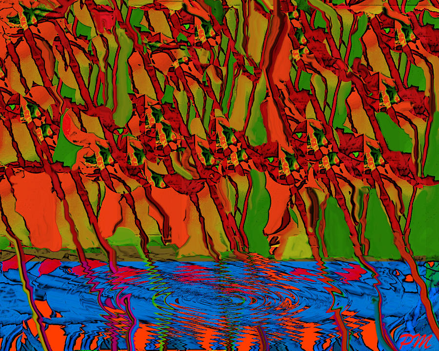 Swamp Red Digital Art by Phillip Mossbarger