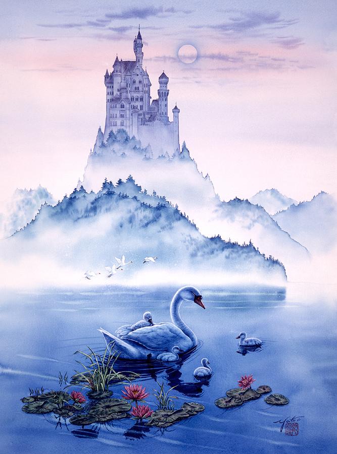 Best Painting - Swan Castle by John YATO