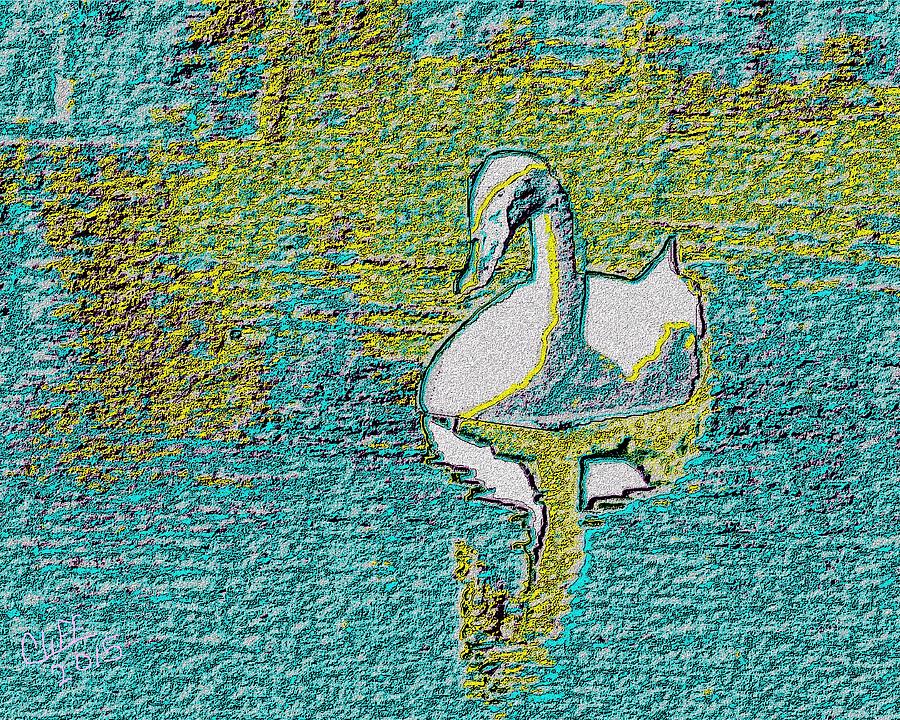 Animal Painting - Swan by Cliff Wilson