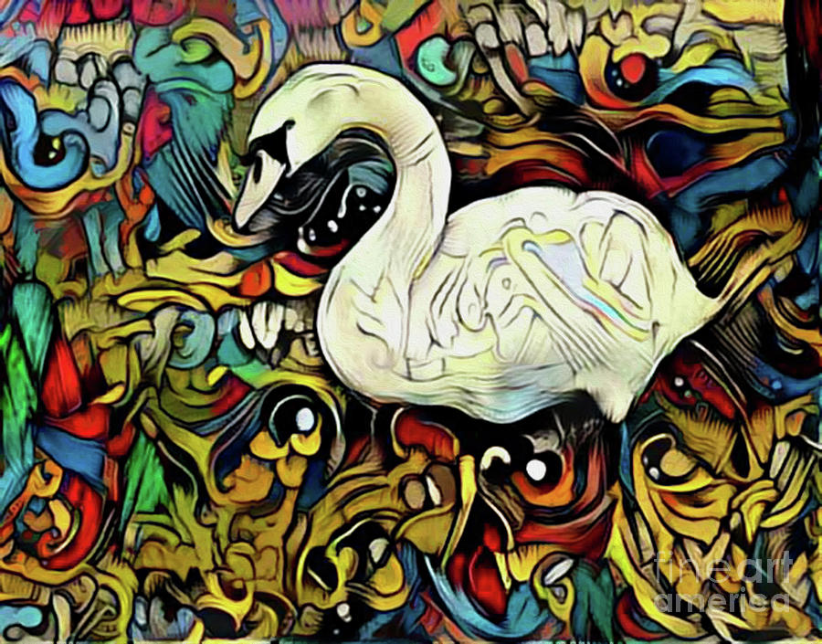 Swan Dreams Digital Art by Nina Silver