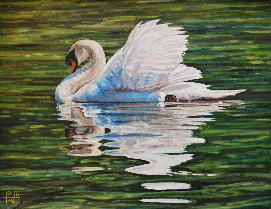 Swan Painting - Swan by Henry Potwin
