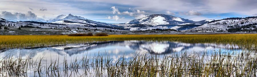 Swan Lake Flats Grasslands Reflections Photograph by Adam Jewell