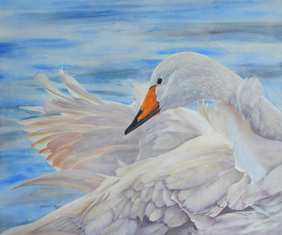 Swan Lake Painting by John Neeve