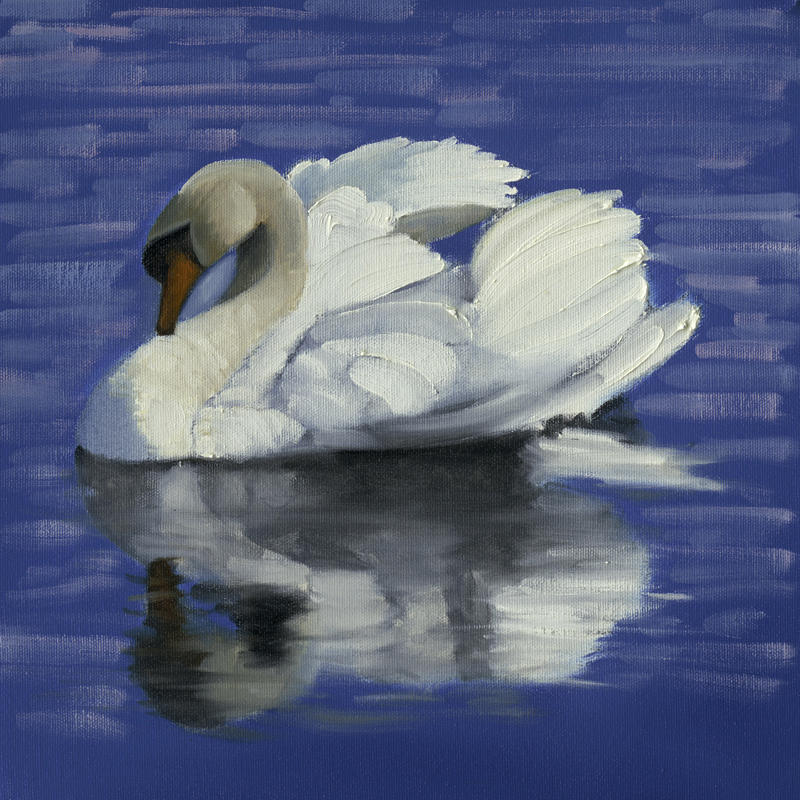 Swan Lake Painting by John Reynolds