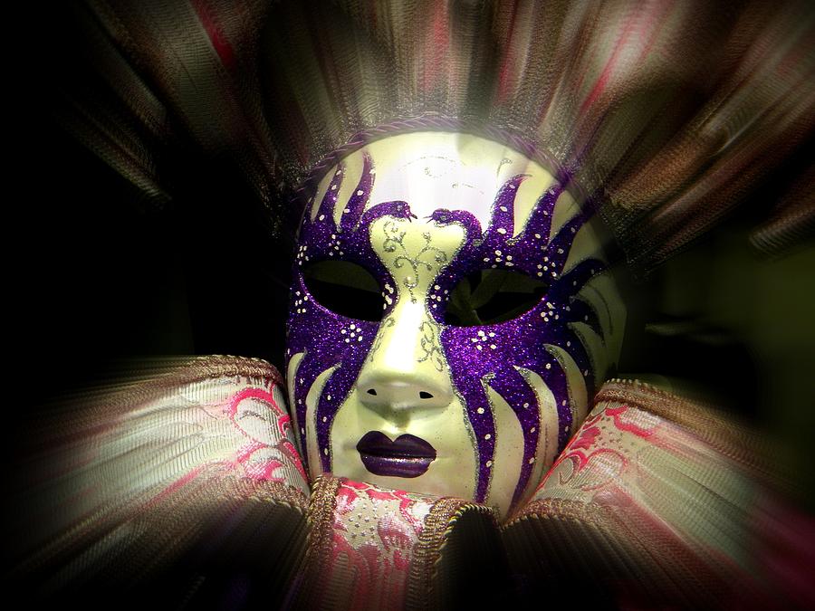 New Orleans Photograph - Swan Masked Party by Amanda Eberly