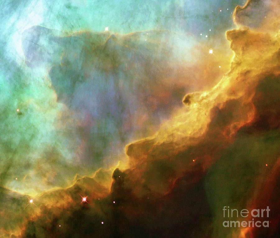 Space Photograph - Swan Nebula, M17, birthplace of stars, space, astronomy, science by Tina Lavoie