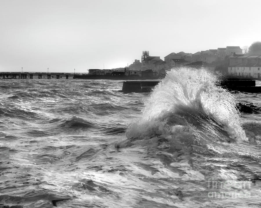 Swanage Winter Storm 2 Photograph by Linsey Williams
