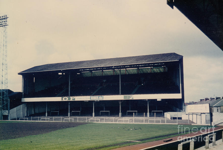 Swansea - Vetch Field - West Terrace 3 - 1970s Photograph by Legendary Football Grounds