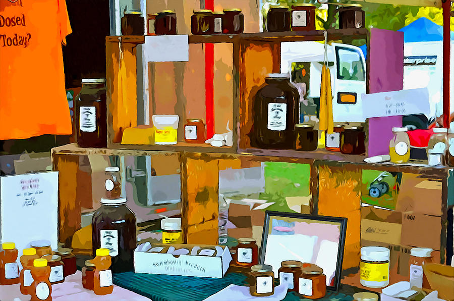 Summer Painting - Swarmbustin Honey 2 by Jeelan Clark