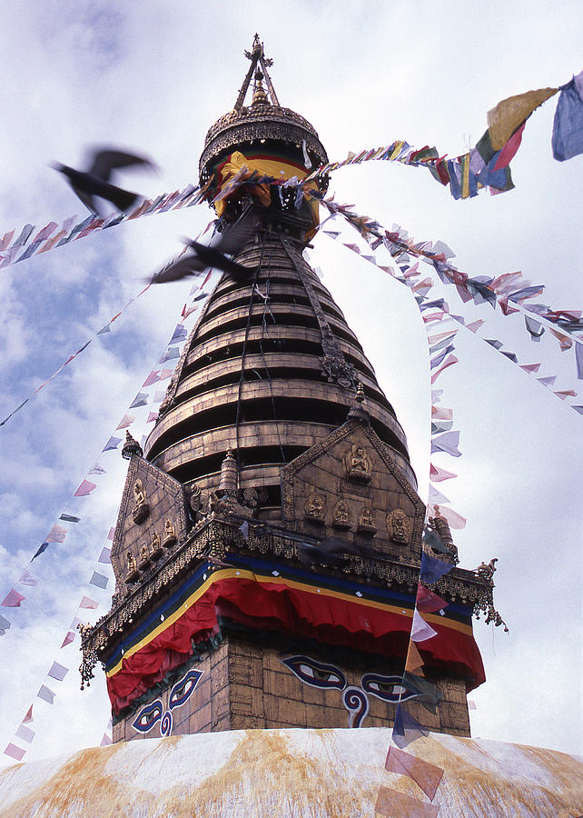 Buddha Photograph - Swayambhunath by Patrick Klauss