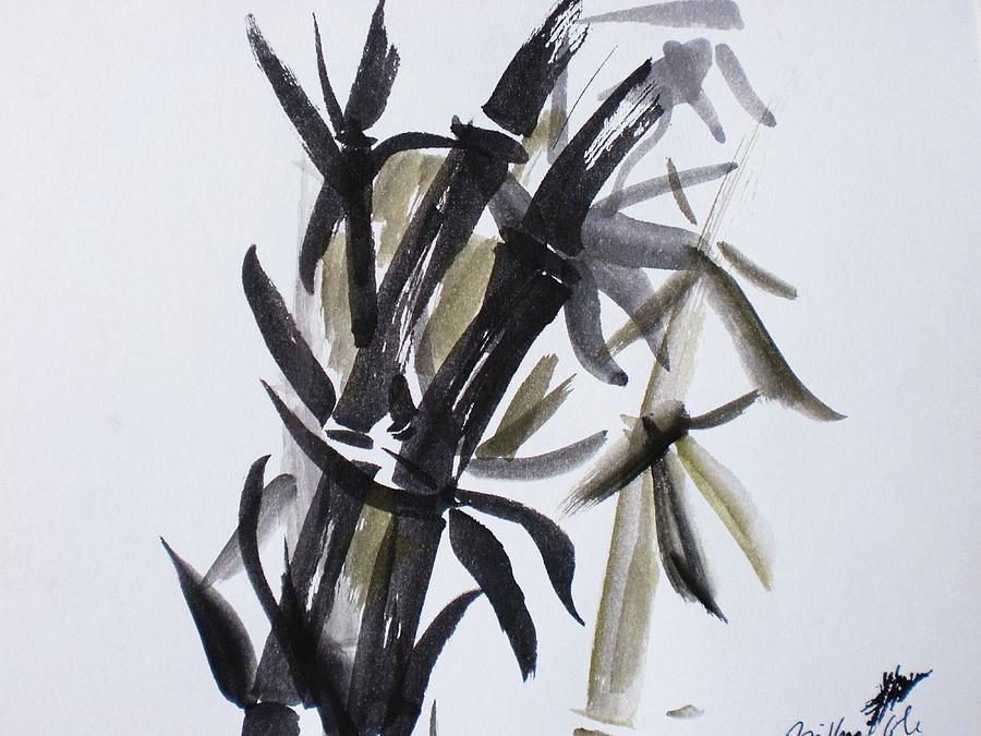 Swaying Bamboo Painting by Trilby Cole