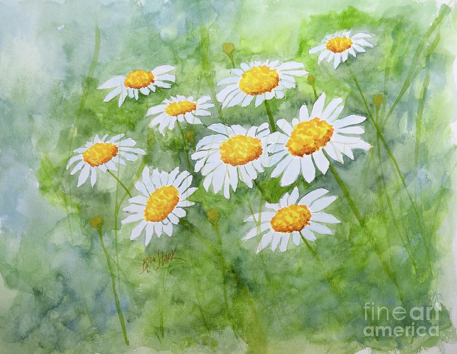 Swaying Daisies  Painting by Barrie Stark