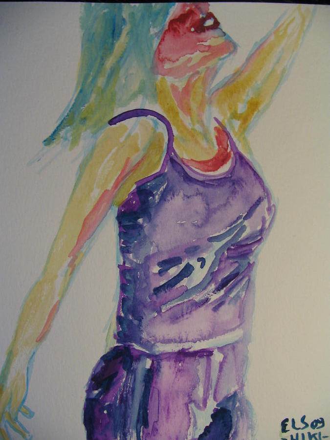 Sports Painting - Sweat by Eeva Fredland