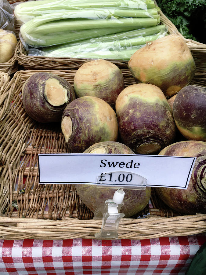 Swede crop for sale Photograph by Tom Gowanlock