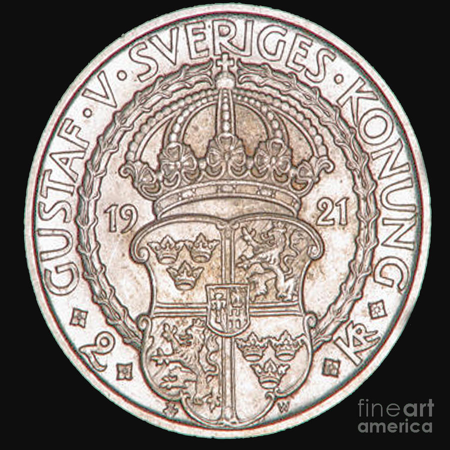 Coin Photograph - Swedish Coin by Jost Houk Coin Photograph - Swedish Coin by Jost Houk