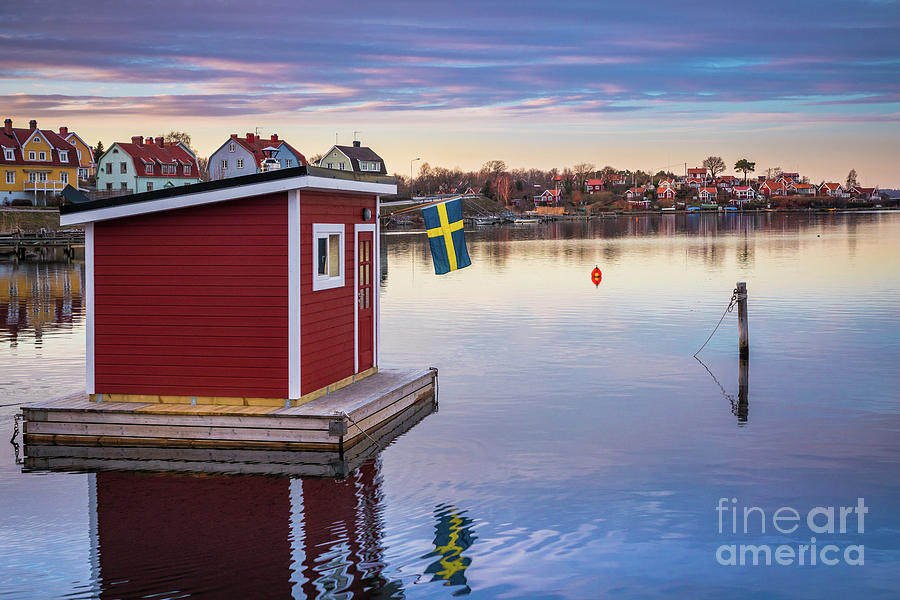 Swedish Floating Sauna Photograph by Inge Johnsson
