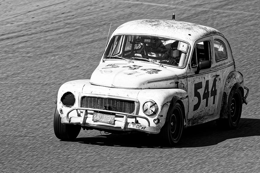 Swedish Meatball -- 1963 Volvo PV544 at the 24 Hours of LeMons Race, Sonoma California Photograph by Darin Volpe