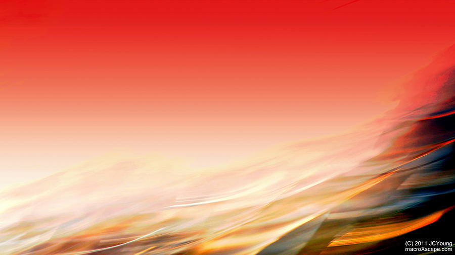 Wave Photograph - Sweeping Heat by JCYoung MacroXscape Wave Photograph - Sweeping Heat by JCYoung MacroXscape