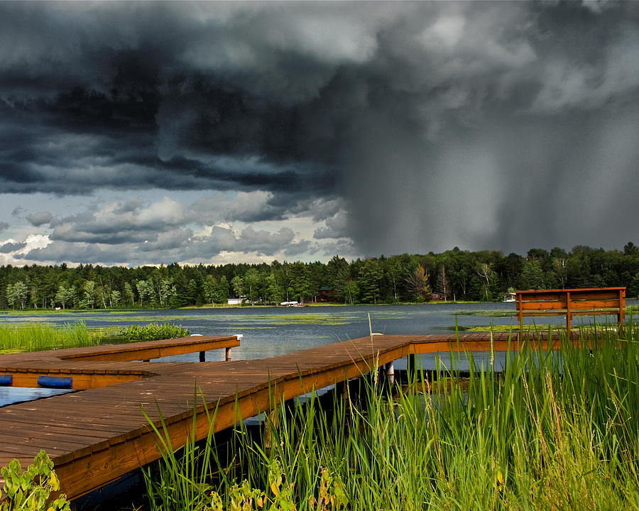 Three Lakes Photograph - Sweeping Storm by RC Photography