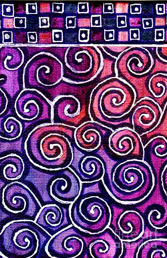 Sweeping Swirls Painting by Desiree Paquette