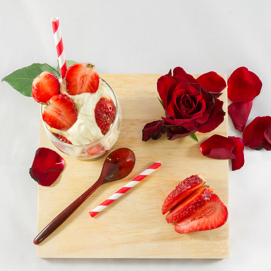 Space Photograph - Sweet and Romantic Strawberry Ice-cream again by Iordanis Pallikaras