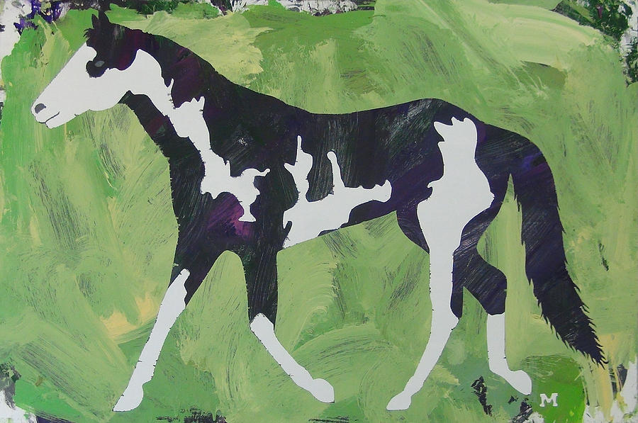 Horse Painting - Sweet Caroline by Candace Shrope