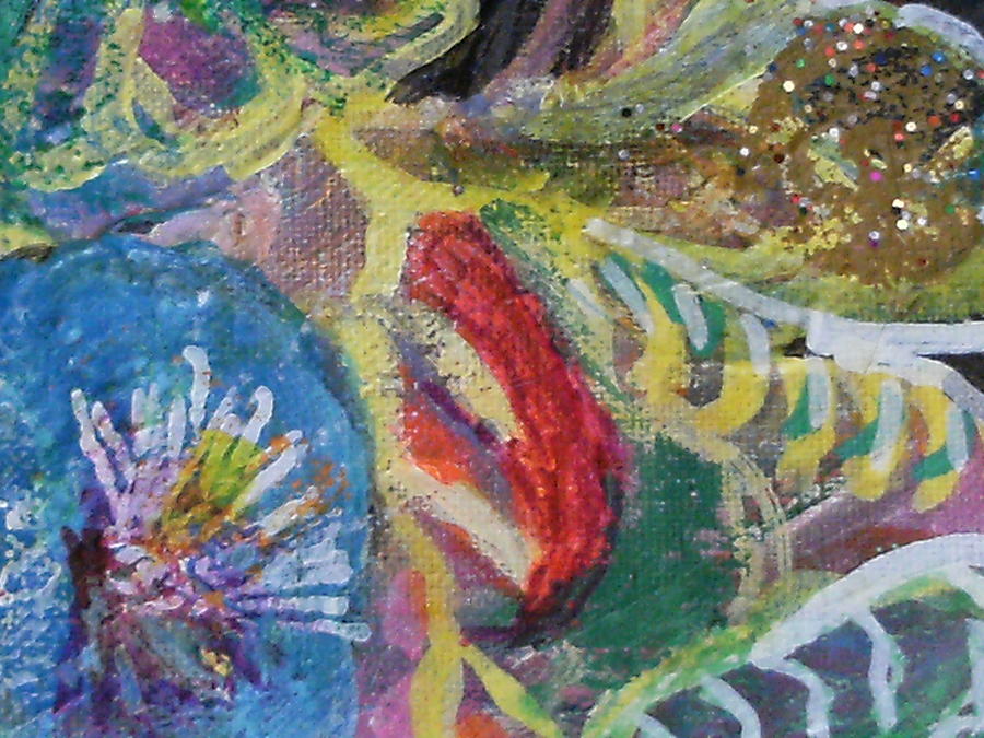 Flower Mixed Media - Sweet CloseView of Floral Delights by Anne-Elizabeth Whiteway