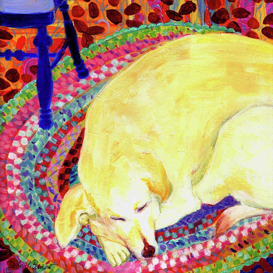 Old Dogs Are The Best #1 Painting by Deborah Burow