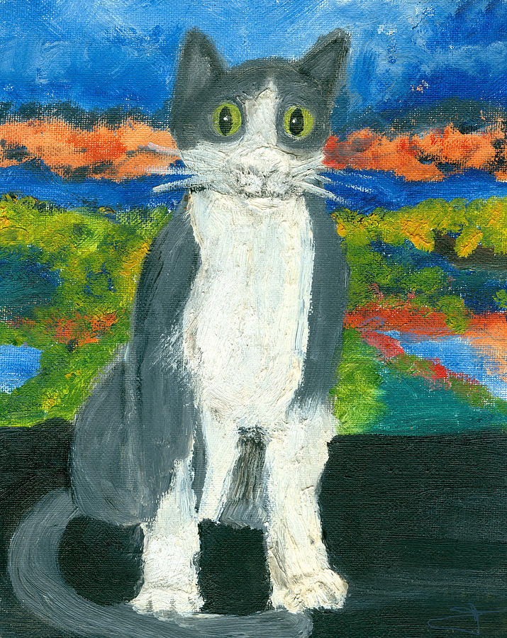 Cat Painting - Sweet Flojo Kitty by Jorge Delara