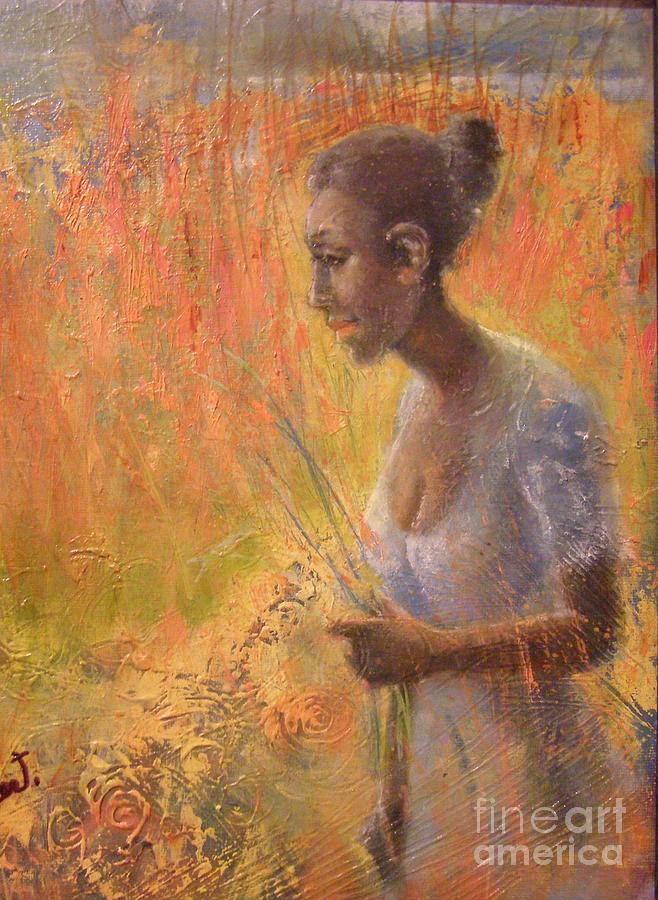Sweet Grass Painting by Gertrude Palmer