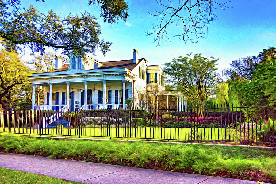 Sweet Home New Orleans - Spring Garden 2 - Paint Photograph by Steve Harrington