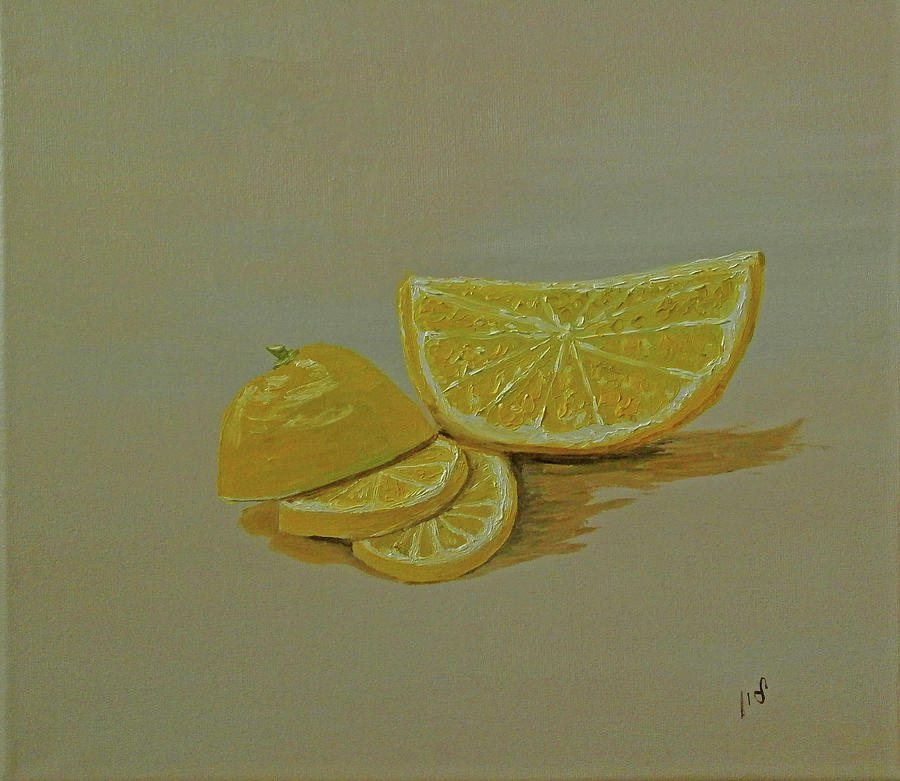 Sweet lemon Painting by Maria Woithofer