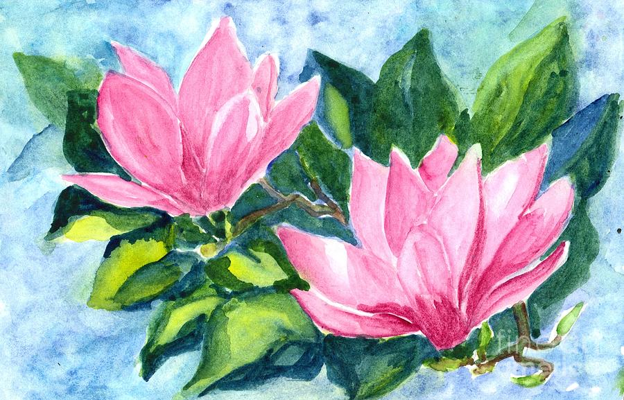 Water Lily Painting by Carol Wisniewski