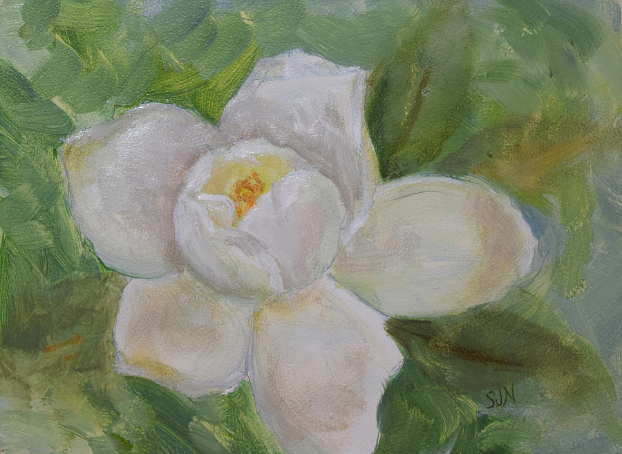 Sweet Magnolia Painting by Sandra Nardone