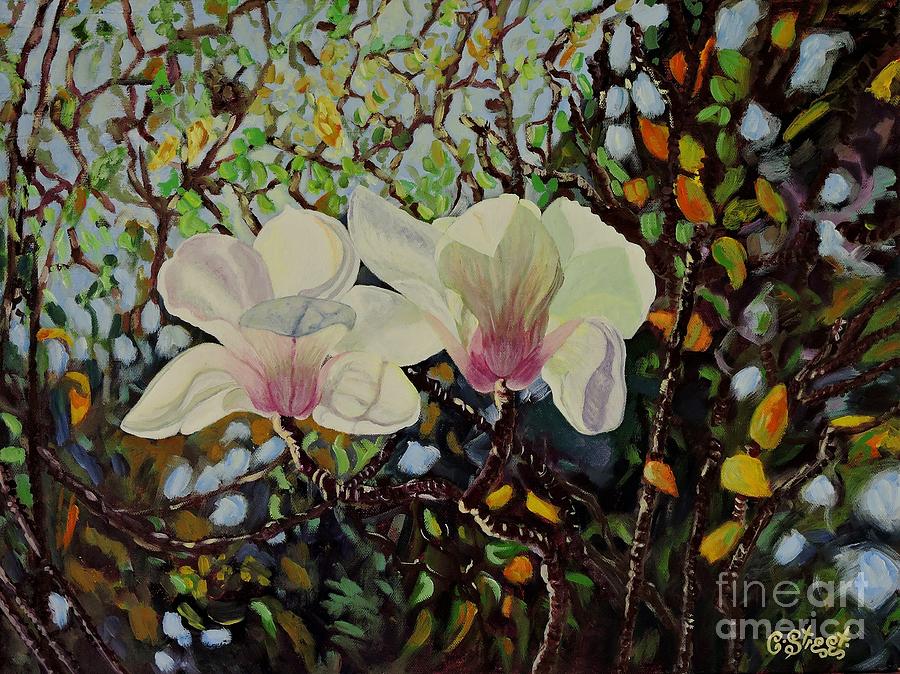 Sweet Magnolias Painting by Caroline Street
