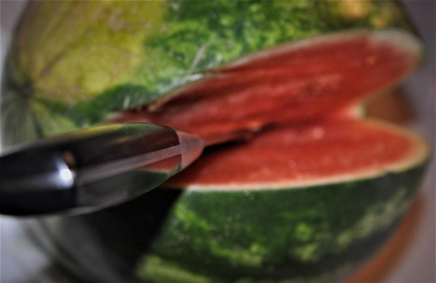 Knife Still Life Photograph - Sweet Melon by Dennis Symes