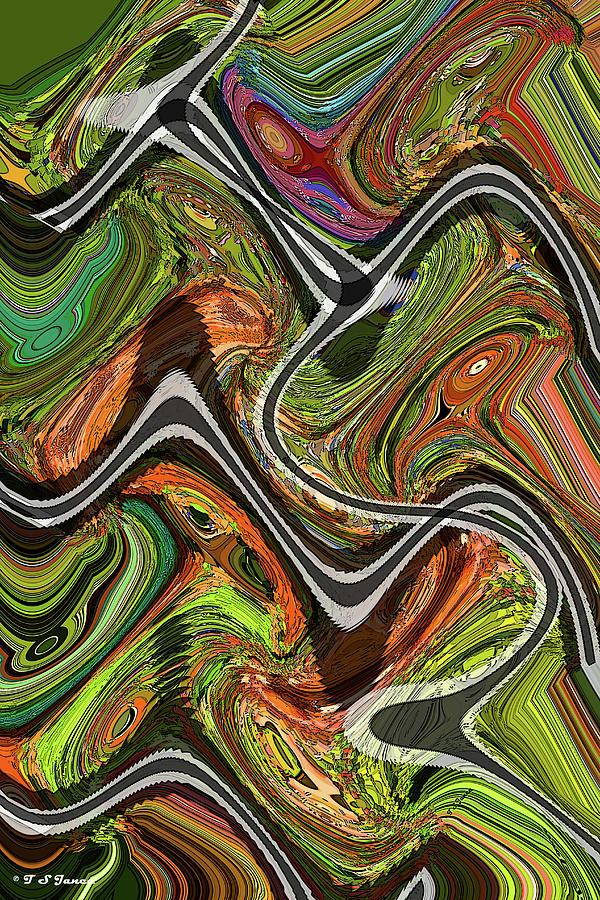 Sweet Orange Pepper Panel Abstract #3 Digital Art by Tom Janca
