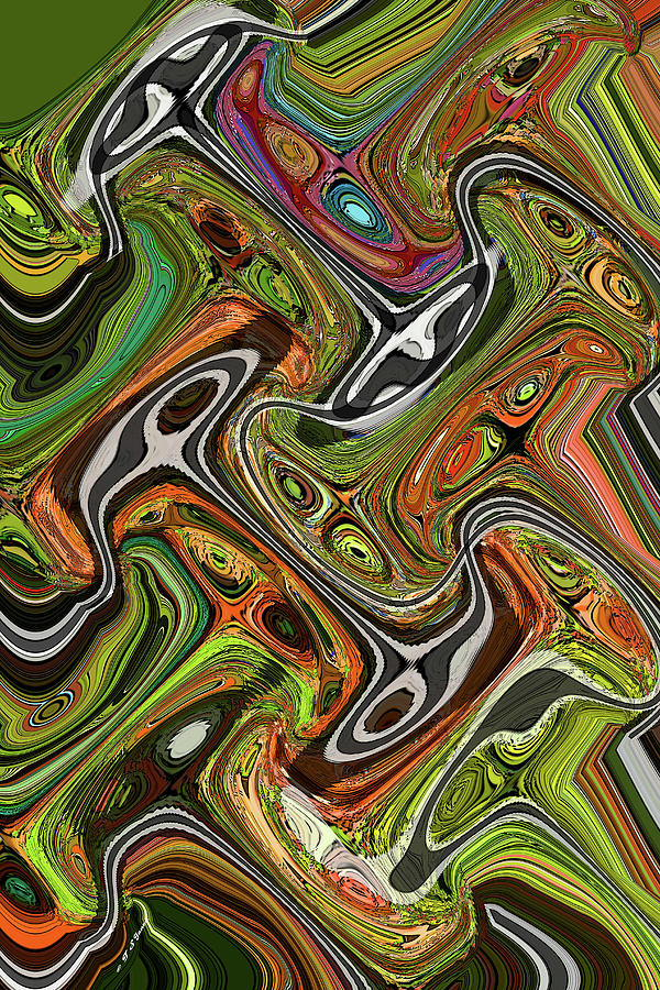Sweet Orange Pepper Panel Abstract #4 Digital Art by Tom Janca