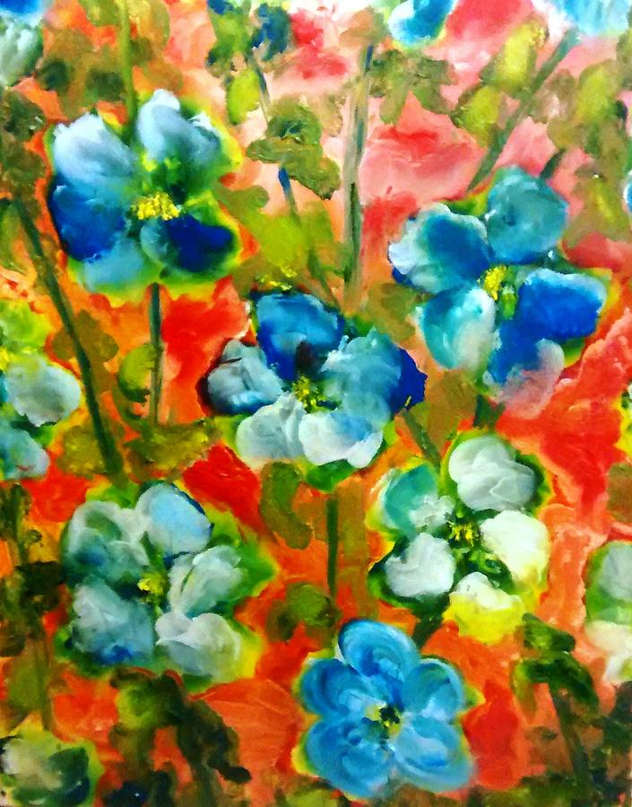 Flower Painting - Sweet Peas from Japan by Patricia Clark Taylor