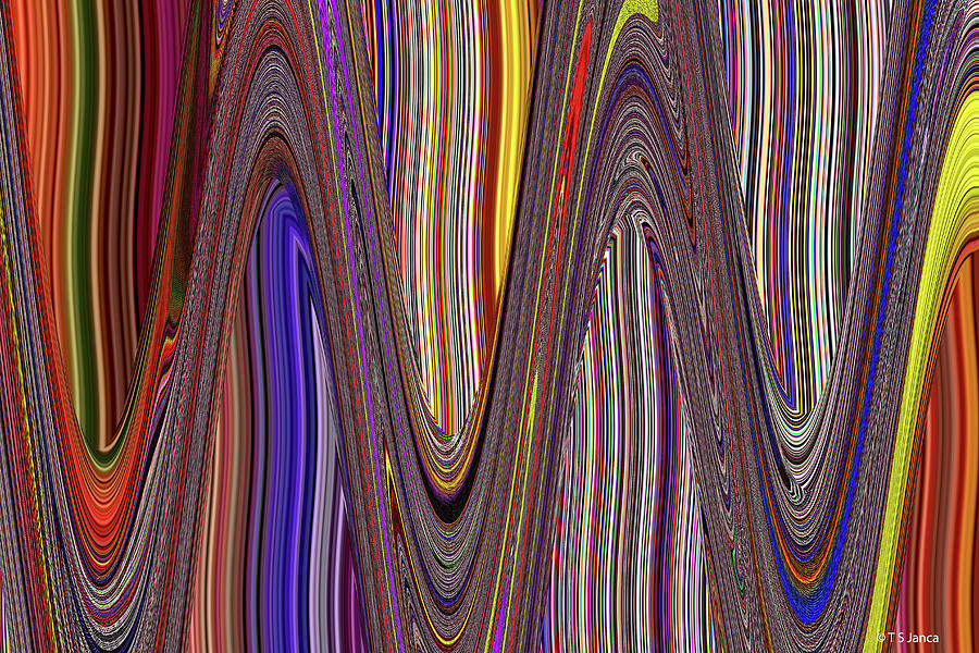 Sweet Potato Overlay Abstract #12 Digital Art by Tom Janca
