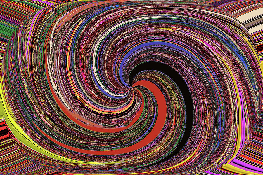 Sweet Potato Overlay Abstract #4ab Digital Art by Tom Janca
