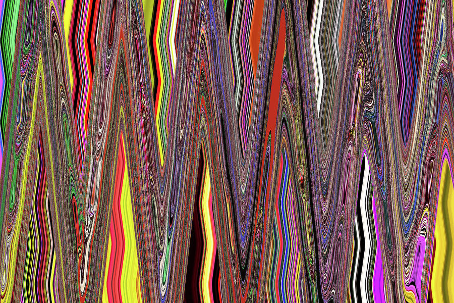 Sweet Potato Overlay Abstract #5 Digital Art by Tom Janca